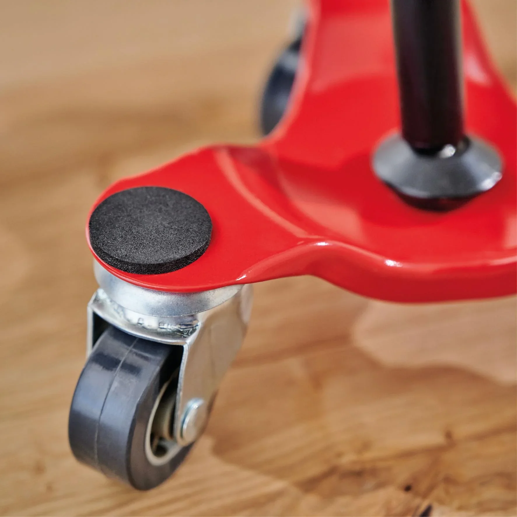 Transporthilfe MM 1193, 16 x 16 x 6 mm, softe Rollen Ø 35 mm, Stahl beschichtet, rot, Tragkraft 60 kg - 2