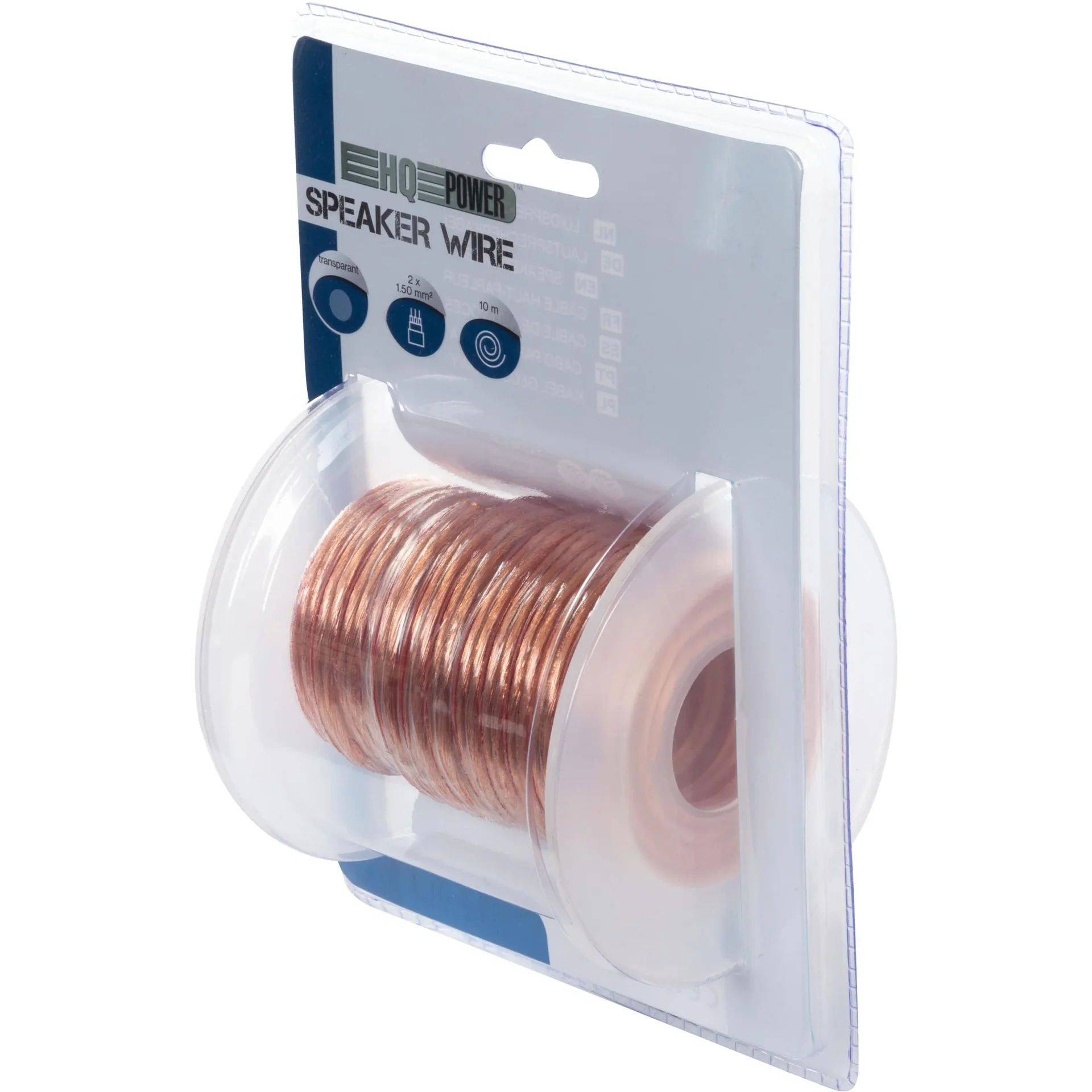 lautsprecherkabel - transparent - 2 x 1.50 mm² - 10 m - 2