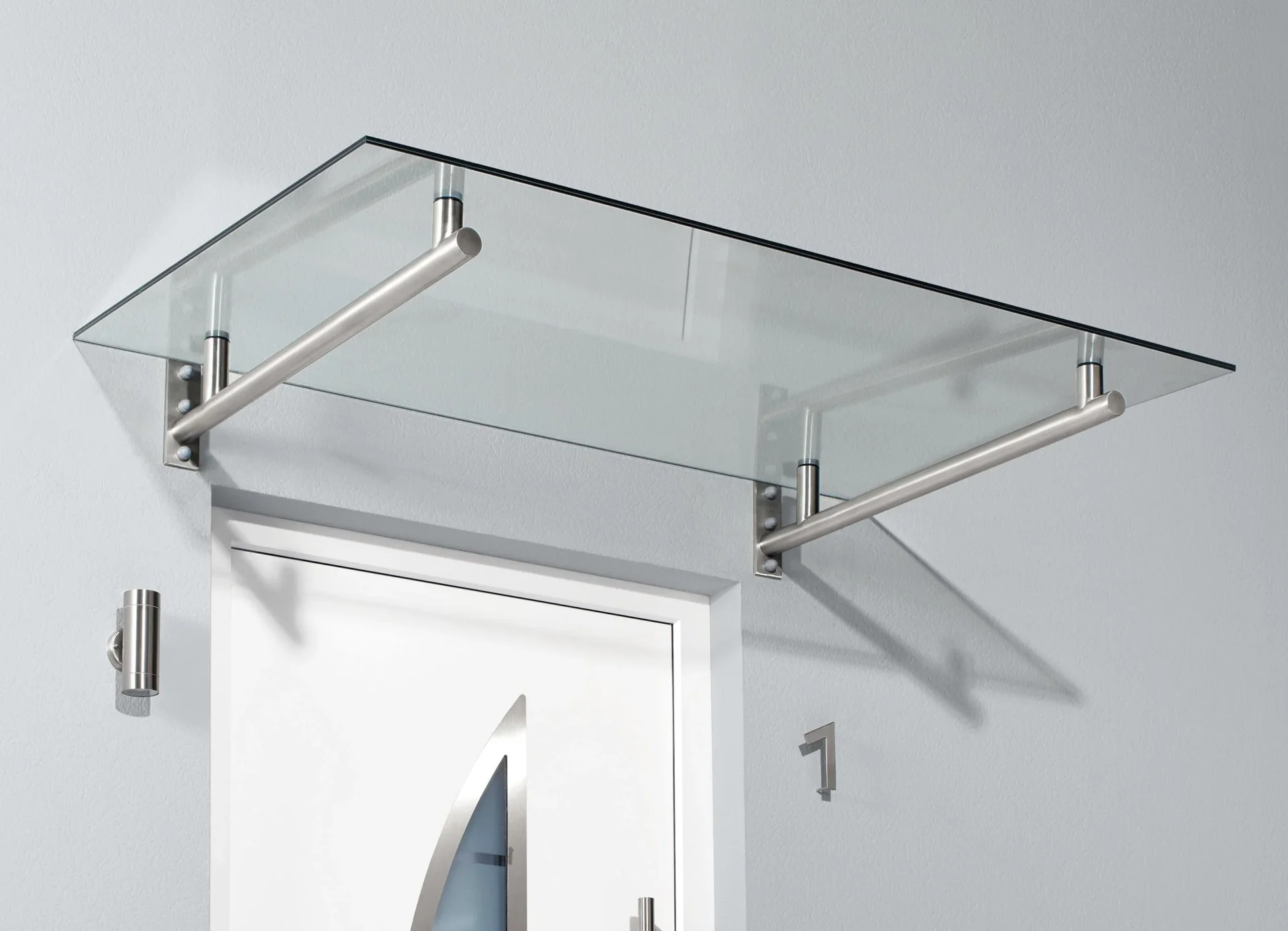 Edelstahlvordach HD 140, 1400 x 800 x 195 mm - 1