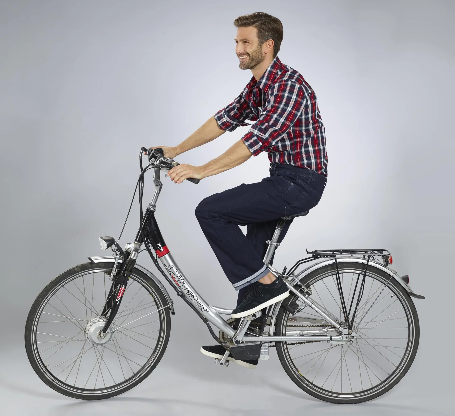Radfahrer Jeans, Farbe bluestone, Gr.48 - 10