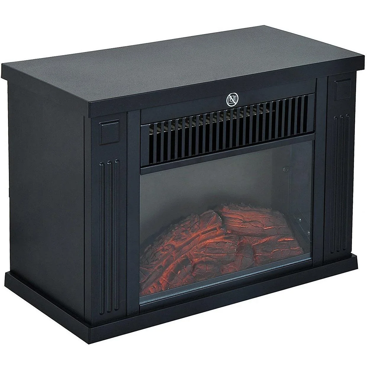 Elektrokamin Standkamin 1200 Watt Kompakt Schwarz - 0