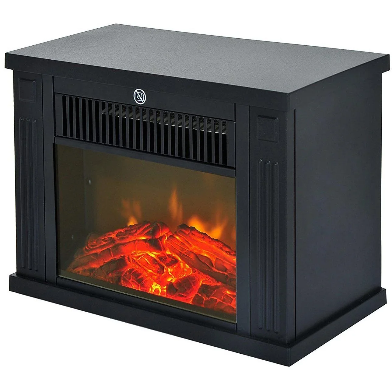 Elektrokamin Standkamin 1200 Watt Kompakt Schwarz - 2