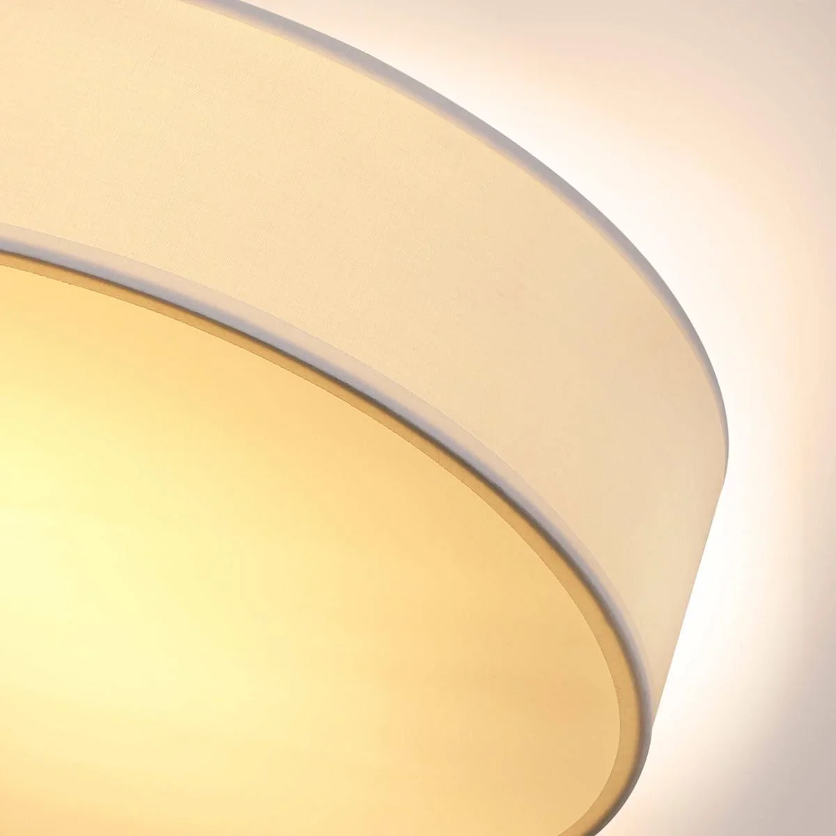 Deckenleuchte - Weiß - Stoff - Ø38cm - 4