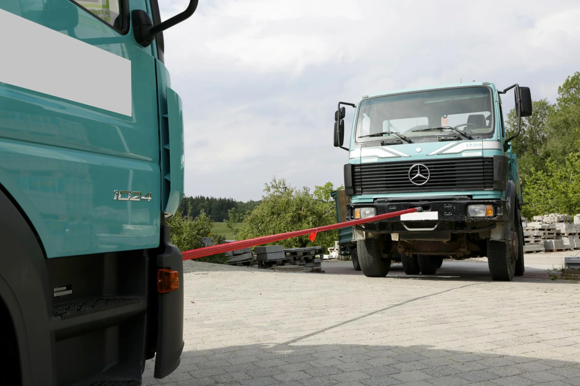 Abschleppschlinge, 35 t, 4 m, rot - 0