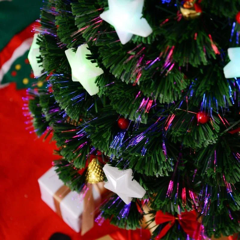 Weihnachtsbaum 0,9 m Christbaum Kunsttanne 90 Äste mit LED-Lichtern - 2