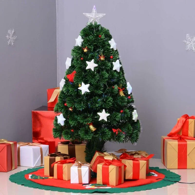 Weihnachtsbaum 0,9 m Christbaum Kunsttanne 90 Äste mit LED-Lichtern - 3