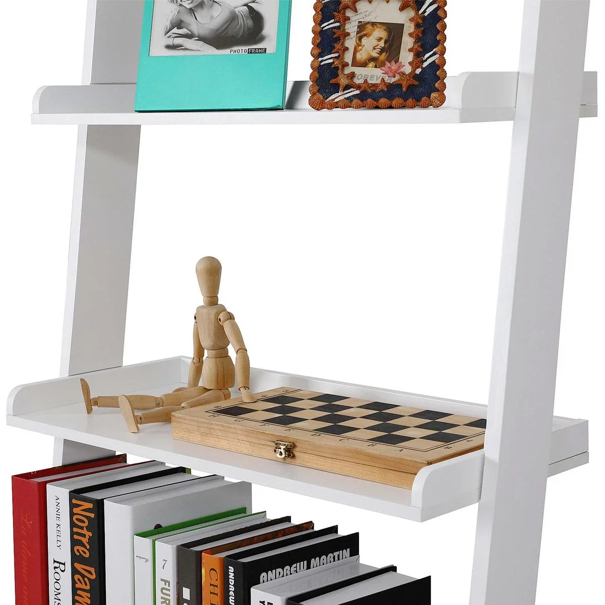 Wandregal weiß mit 5 Böden 180 x 64 cm - 0