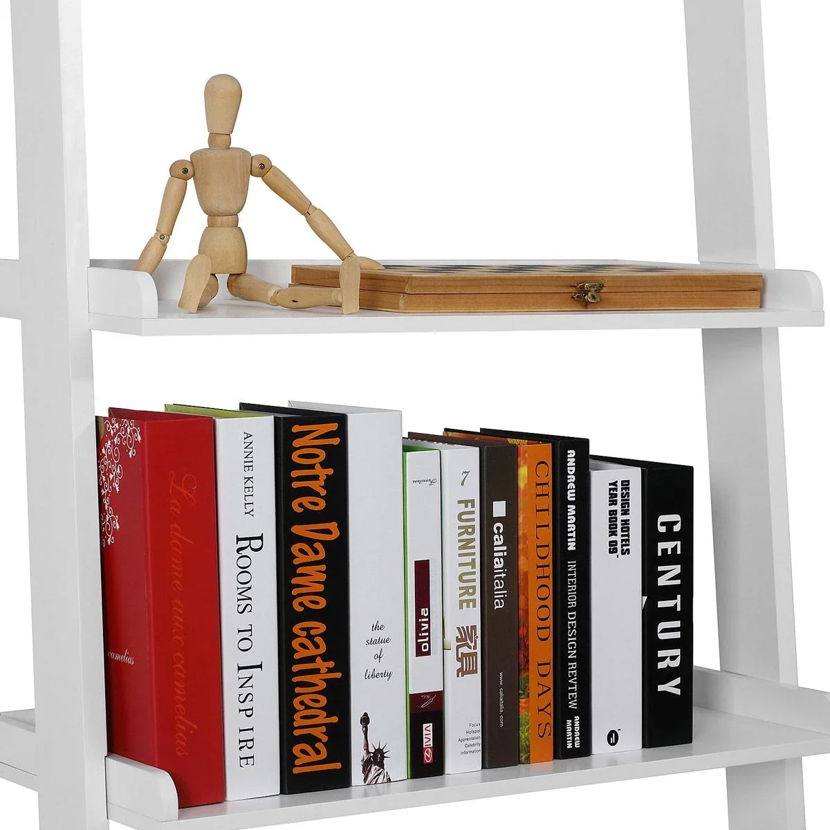 Wandregal weiß mit 5 Böden 180 x 64 cm - 5