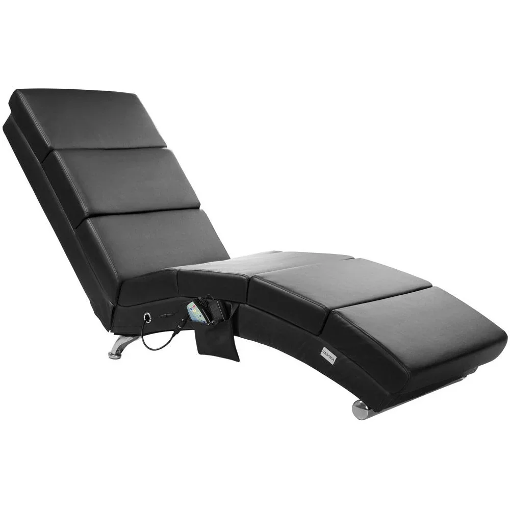 Relaxliege London schwarz mit Massage- und Heizfunktion - 0