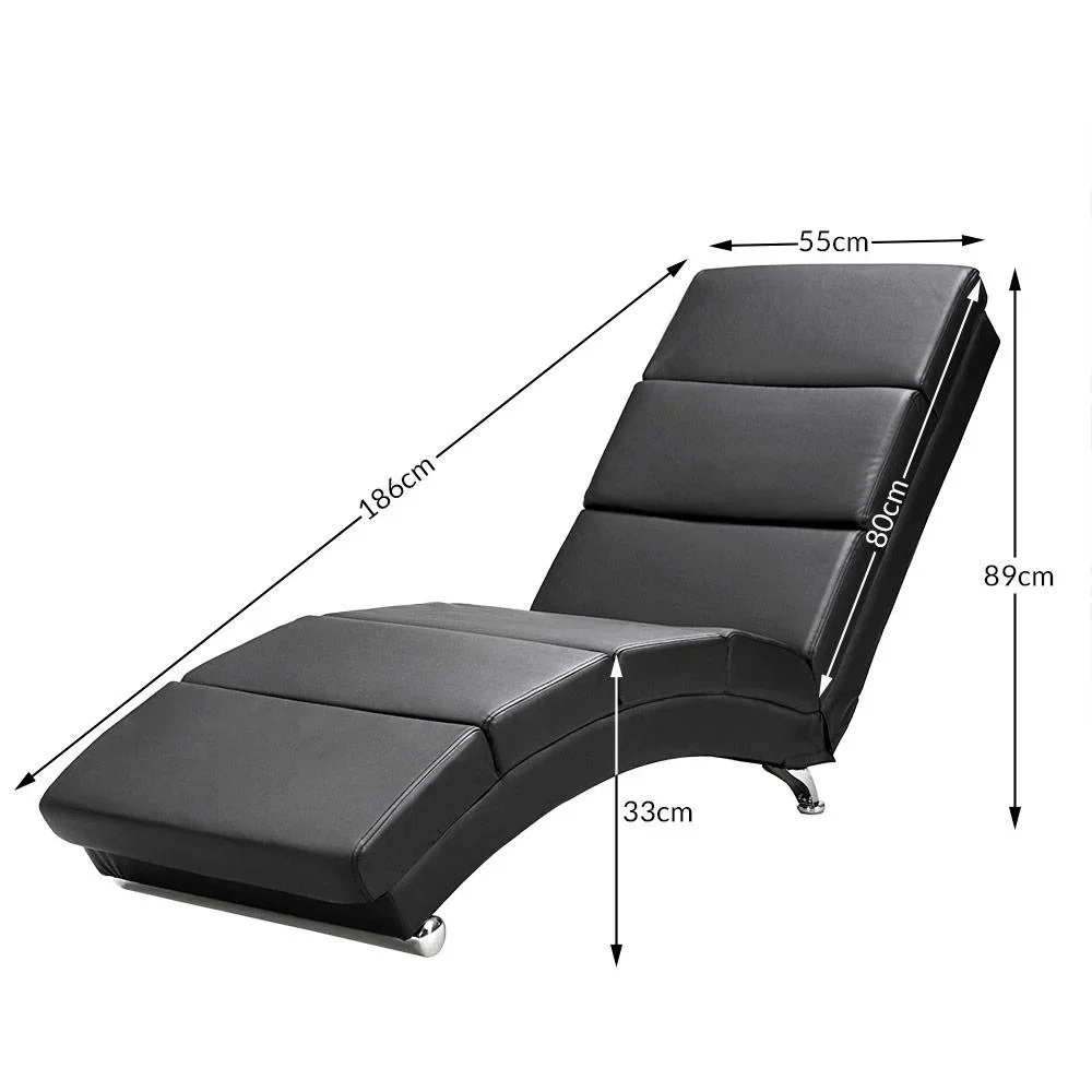 Relaxliege London schwarz mit Massage- und Heizfunktion - 4