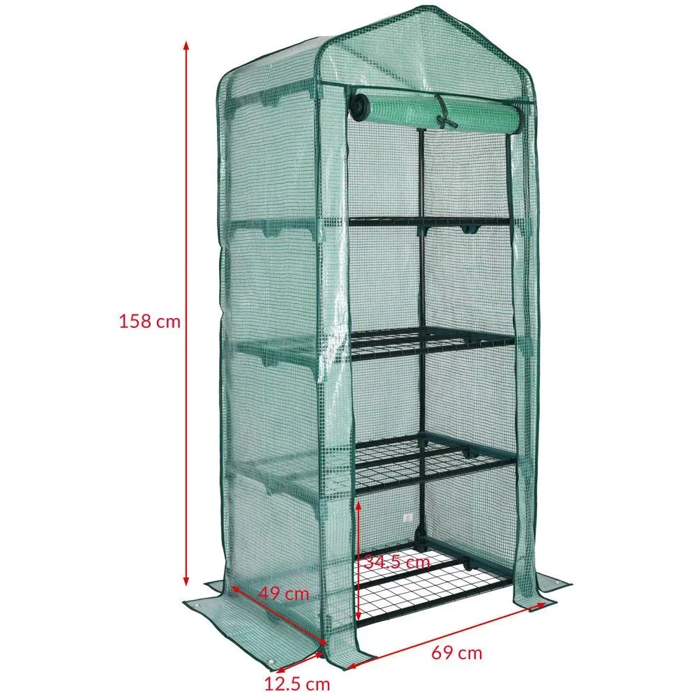 NL Gewächshaus aus Folie 69x49x158cm - 0