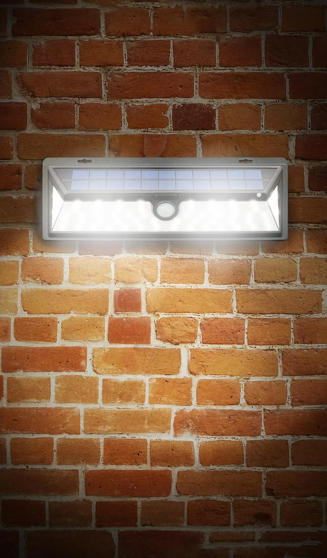 LED Solar Premium Wandlicht mit 160 Grad Ausleuchtung - 1