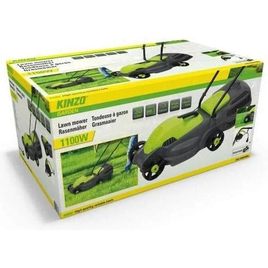 Elektro-Rasenmäher - 1100 Watt - 30L Auffangbehälter - Schnittbreite 320mm - 1