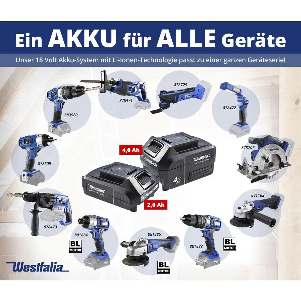 Li-Ion Akku-Schnellladegerät, 18 Volt - 0