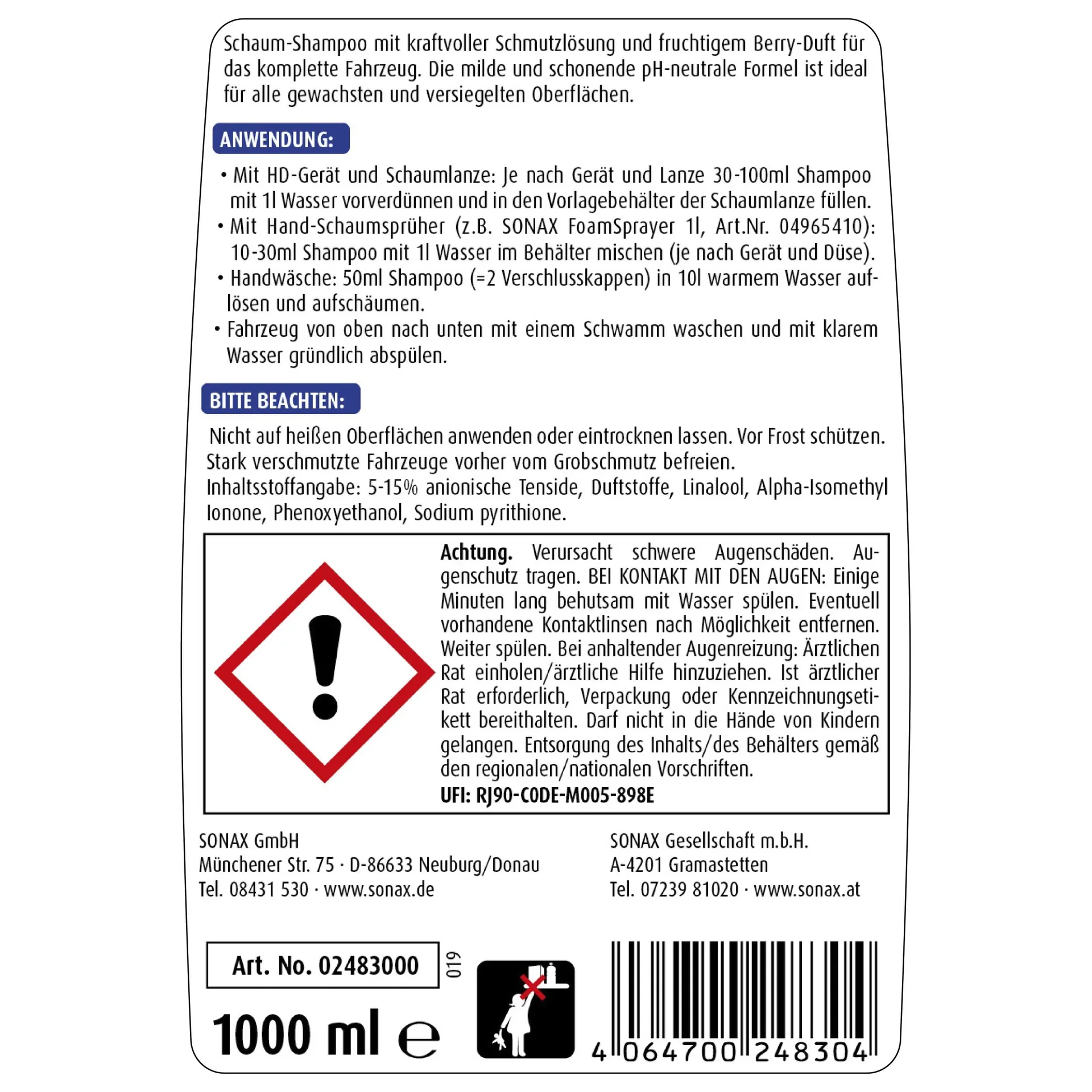 XTREME Rich Foam Shampoo 1 l - 0