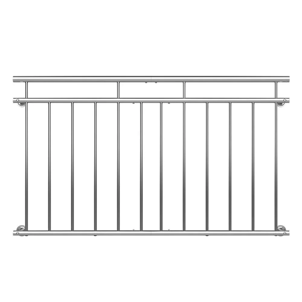 Französisches Balkongeländer aus Edelstahl 90x156cm - 2