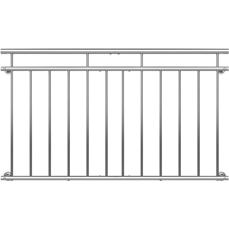 Französisches Balkongeländer aus Edelstahl 90x156cm - 9