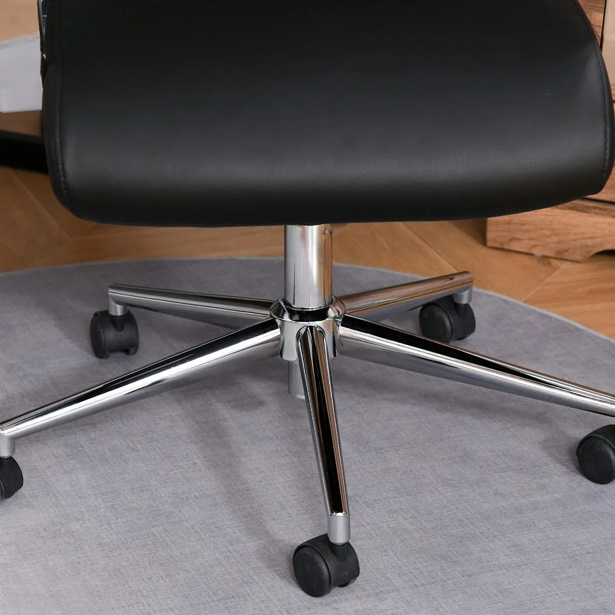Bürostuhl ergonomisch geformt schwarz - 3
