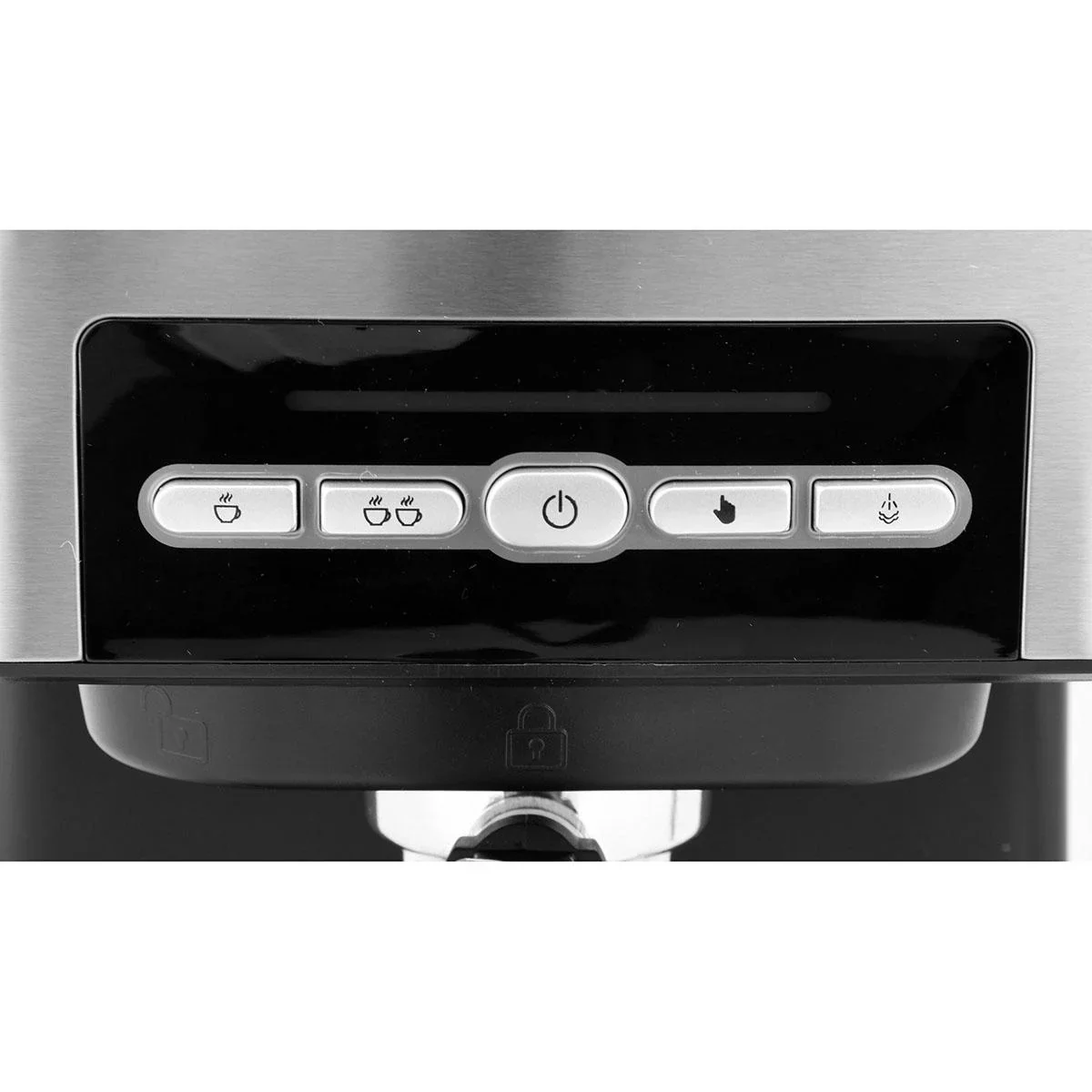 Kolbenmaschine mit elektrischer Kaffeemühle - Mit Milchaufschäumer - 0