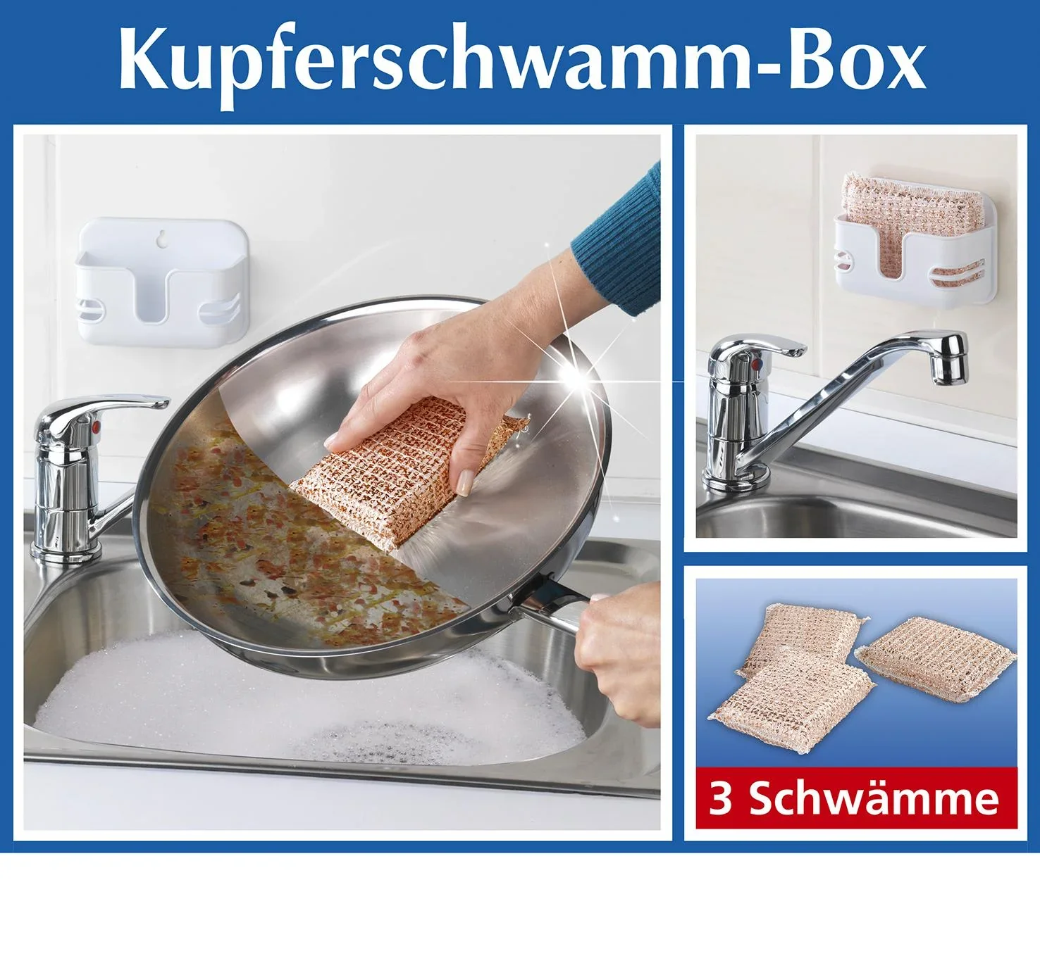 Kupferschwamm und Box - 1