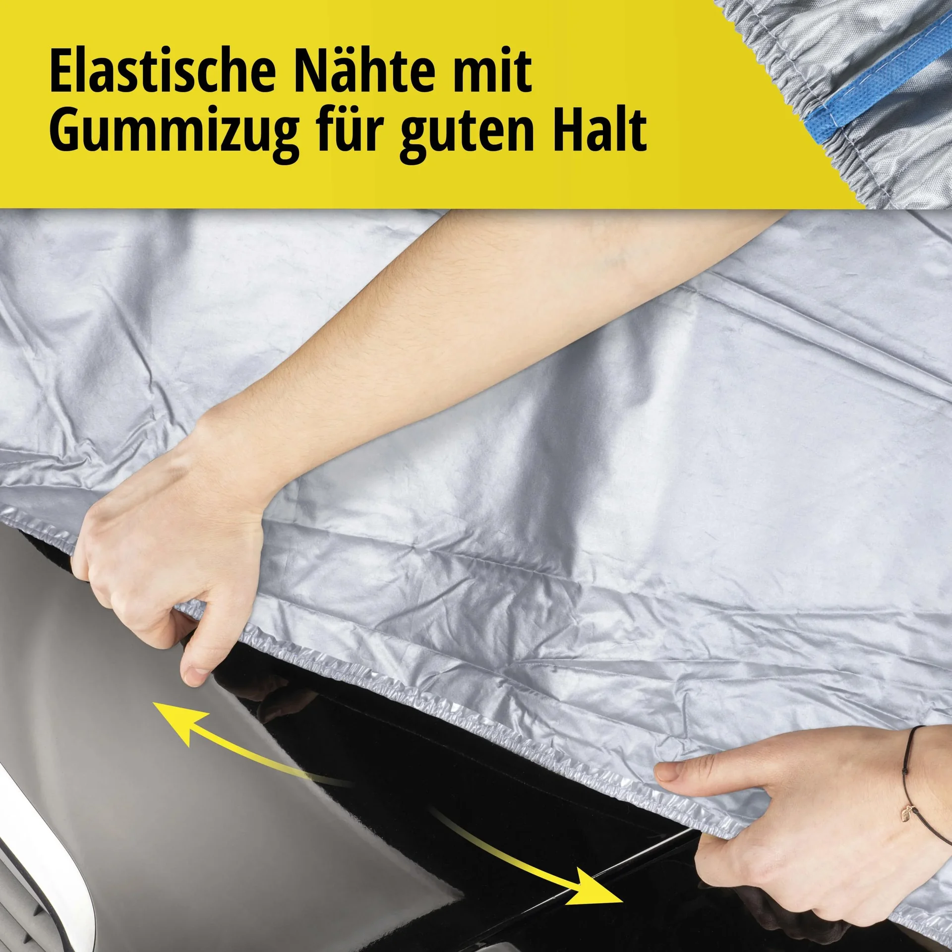 Autoabdeckplane Sun Reflect - Größe 9 - 465x180x165cm - 112g/m² - PES beschichtet - 3