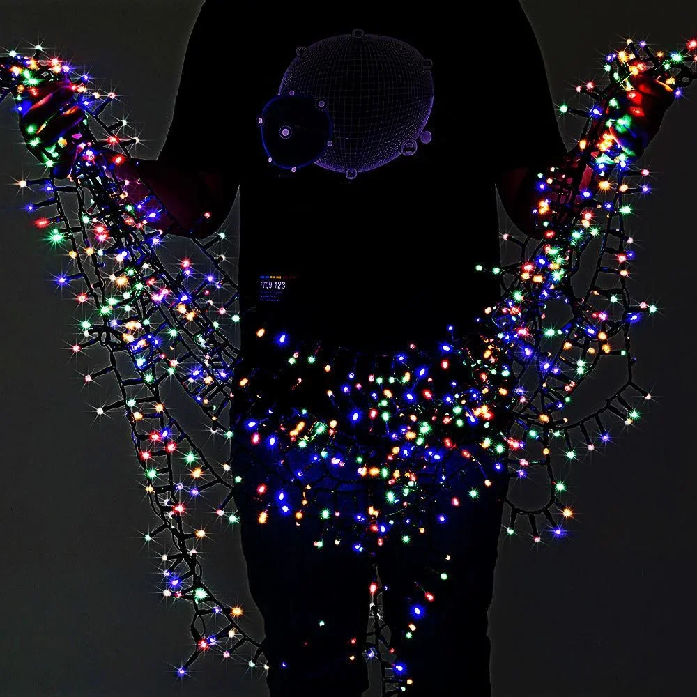 Weihnachtsbeleuchtung 14m für drinnen und draußen - 1