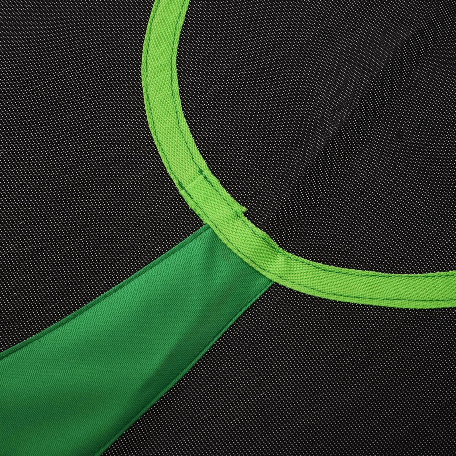 Nestschaukel Tellerschaukel Kinderschaukel Gartenschaukel bis 100 kg belastbar Grün + Schwarz Ø100 cm - 4