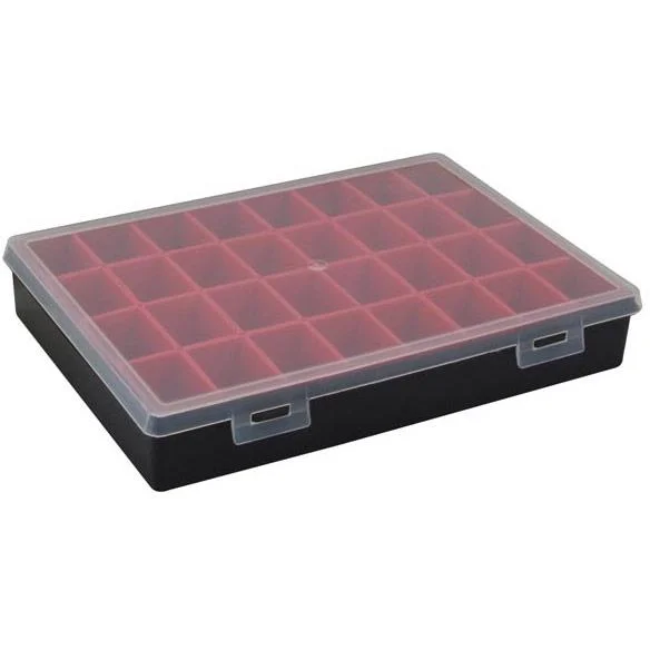 TAYG Werkzeugkasten - 330 x 247 x 54 mm - Mit 32 herausnehmbaren Fächern - 2