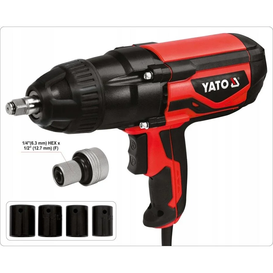 Elektro-Schlagschrauber - 1020W - 600Nm - 230V MIT zusätzlichen Einsätzen - 0