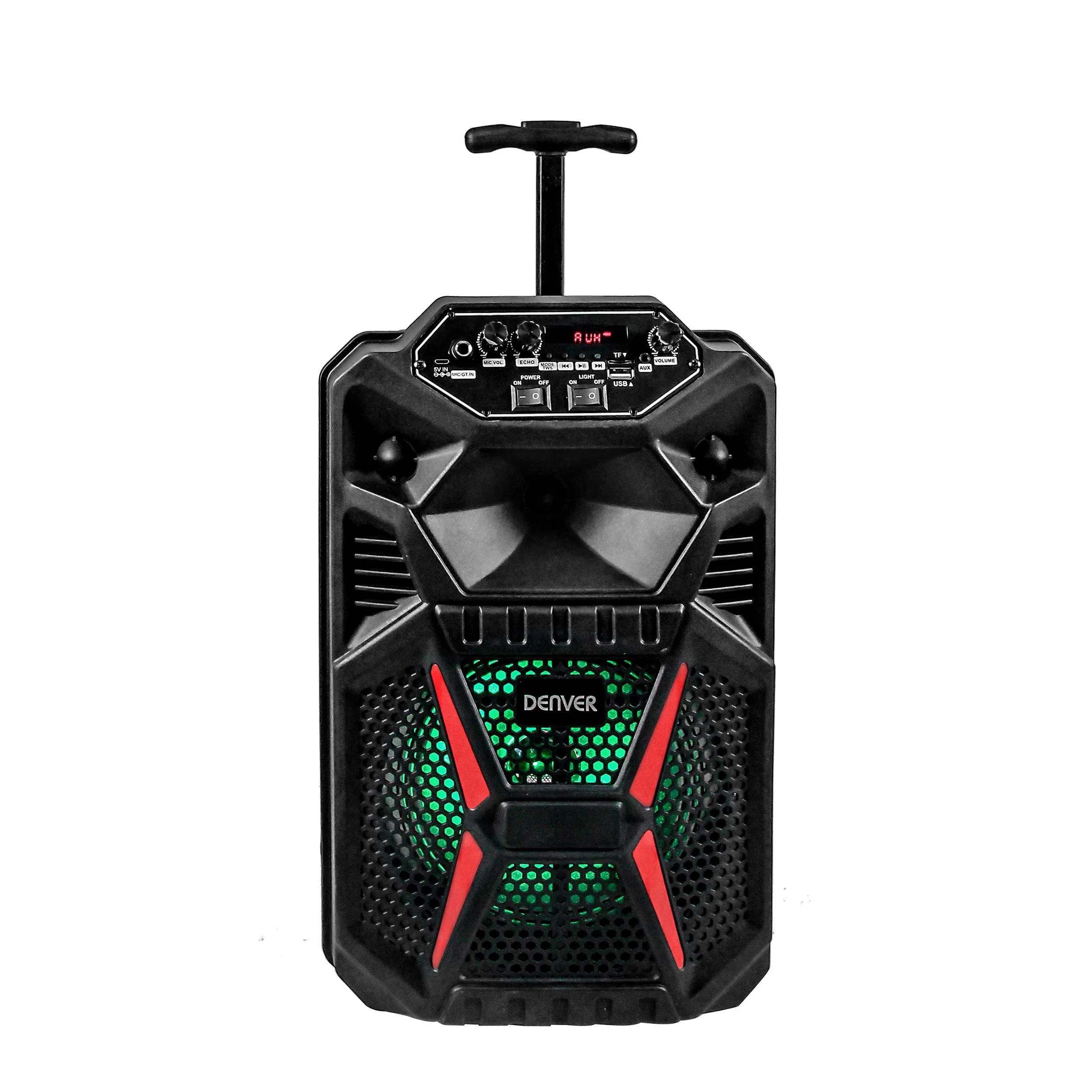 Portabler Lautsprecher mit LED Licht, Karaoke-Mikrofon und Bluetooth - 3