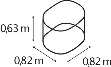 Hochbeet 630 Terra Rund granit - 3