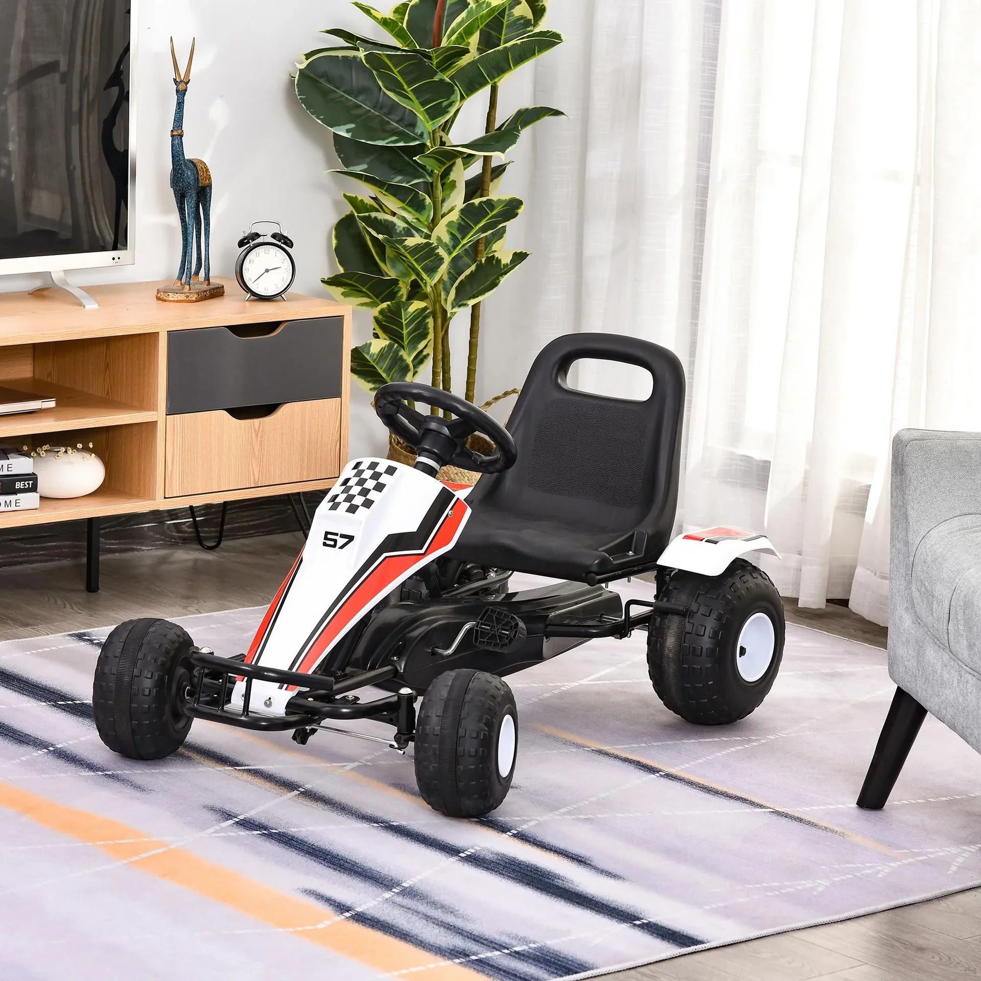 Kinder Go-Kart mit Handbremse - 2