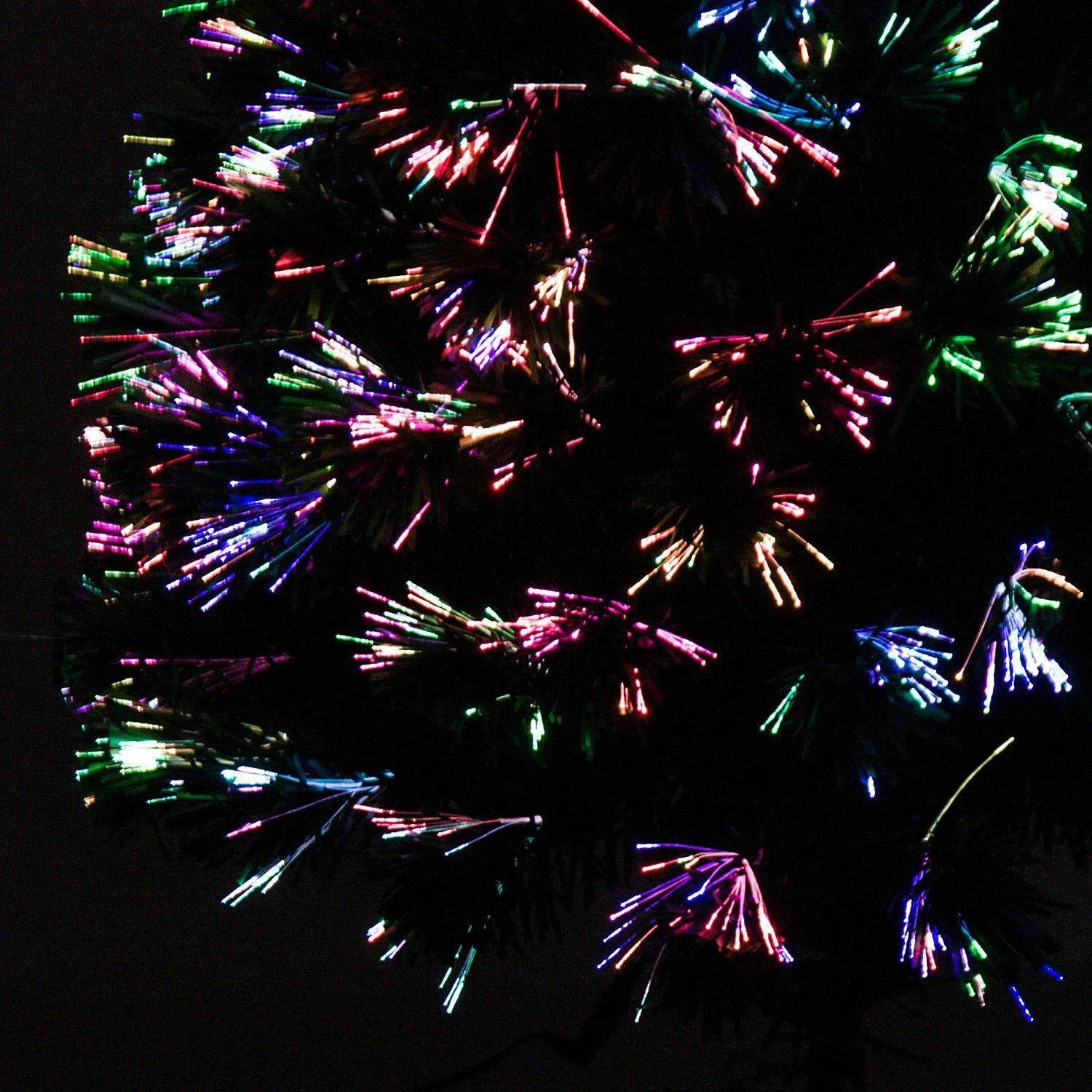 Weihnachtsbaum mit Ständer Lichtfaser 120cm Grün - 0