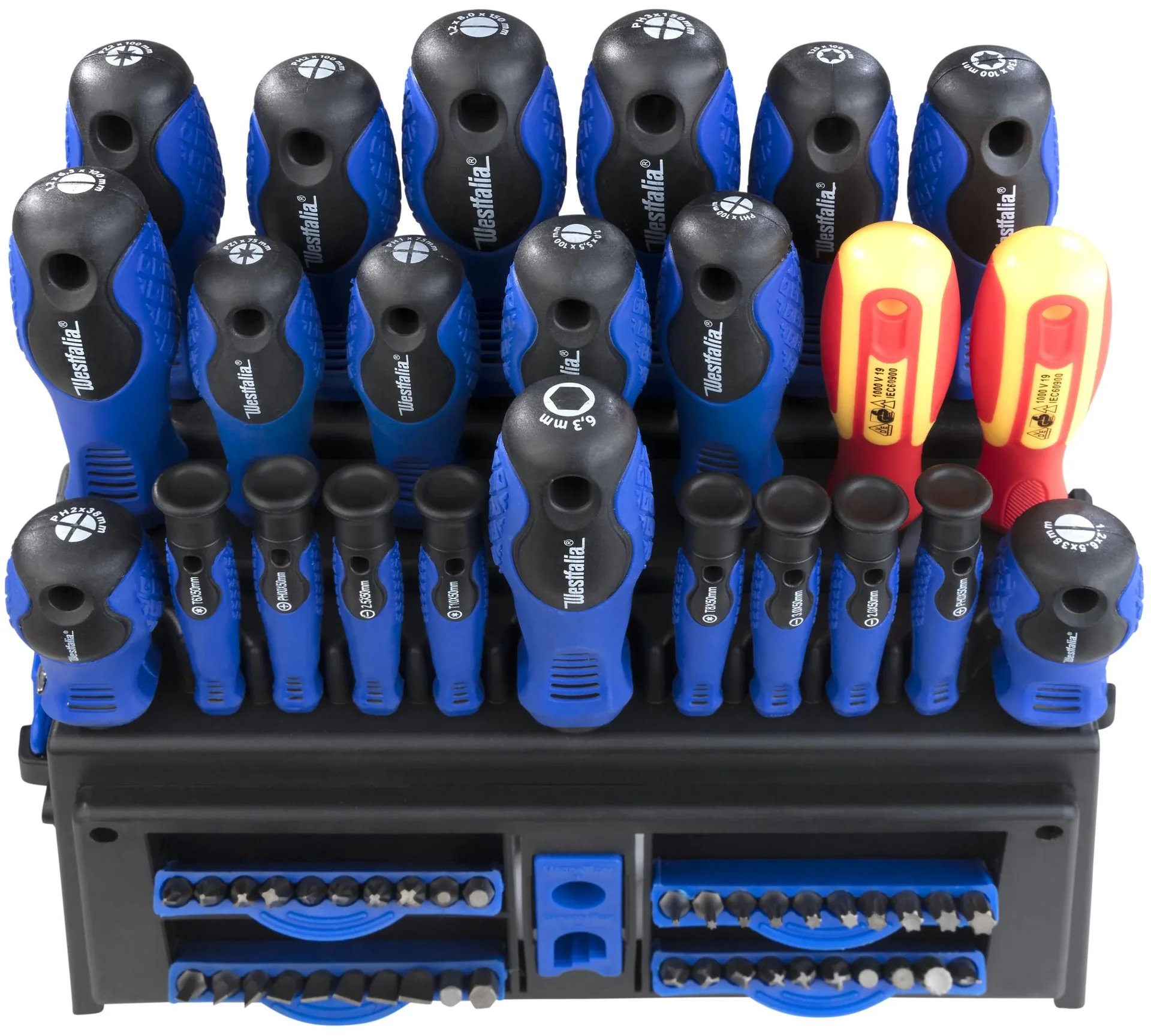 Schraubendreher- und Bit-Satz mit Halterung 81-teilig - 4