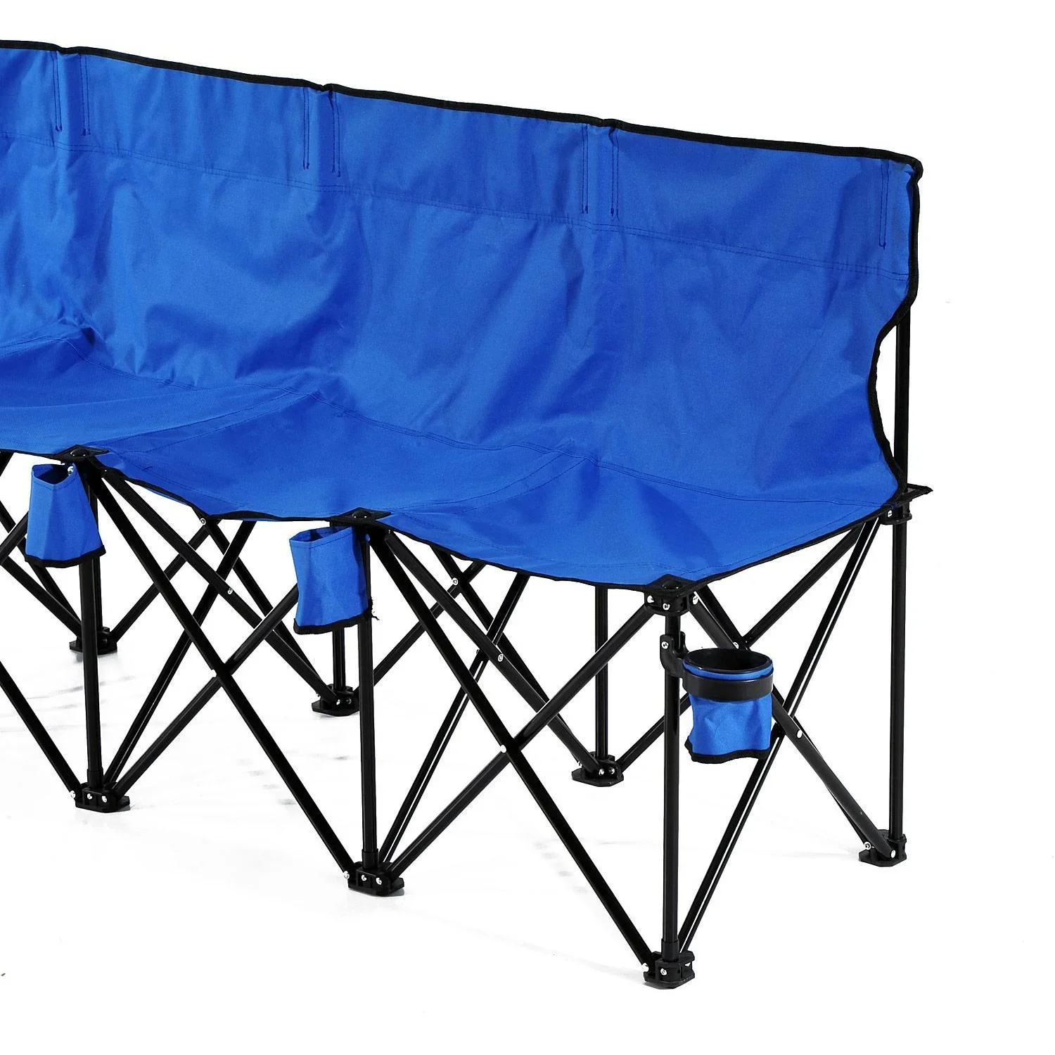 Campingbank Faltbank 6-Sitzer mit Tragetasche blau - 2