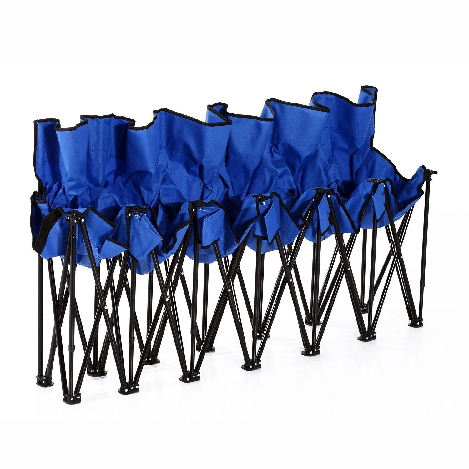 Campingbank Faltbank 6-Sitzer mit Tragetasche blau - 6