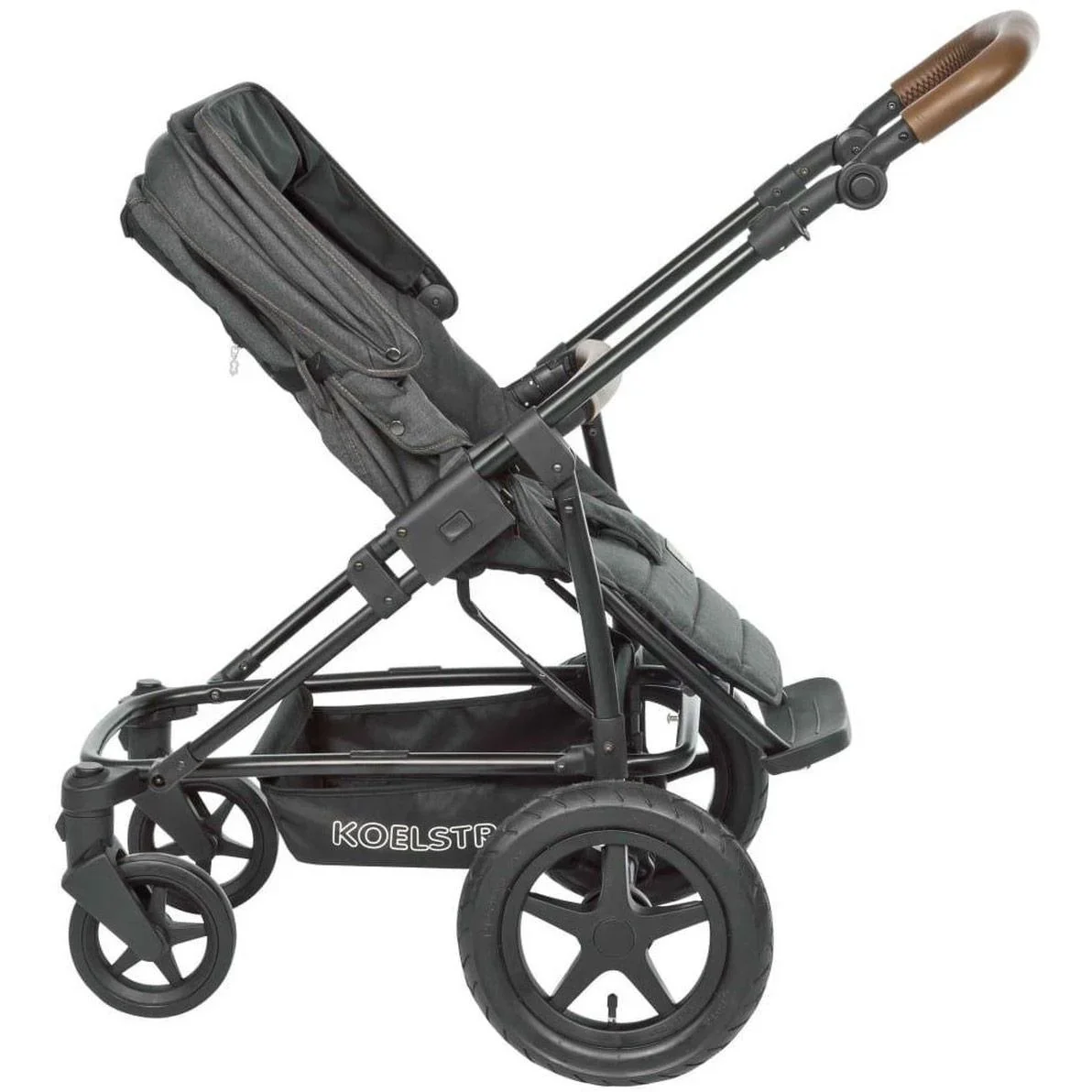 Koelstra Kinderwagen MIT Babytragetasche - Binque Daily Combi Kinderwagen - Schwarz - 2