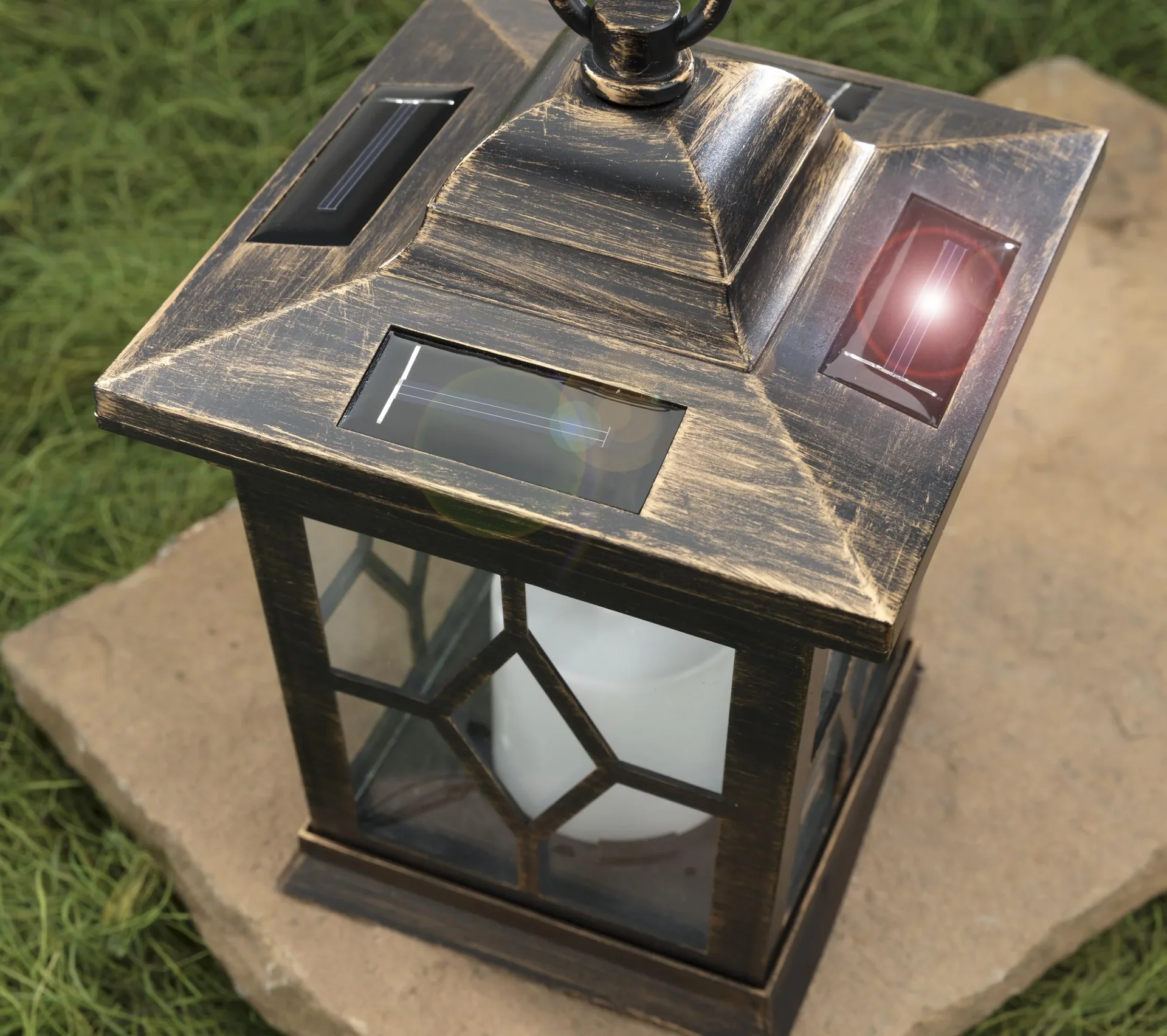 Antike Solar LED Laterne - 0