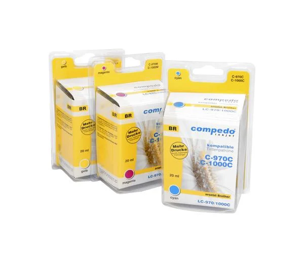 Druckerpatrone für Brother LC970/LC1000 Multipack 3er Pack (Cyan, Magenta, Gelb) - 0