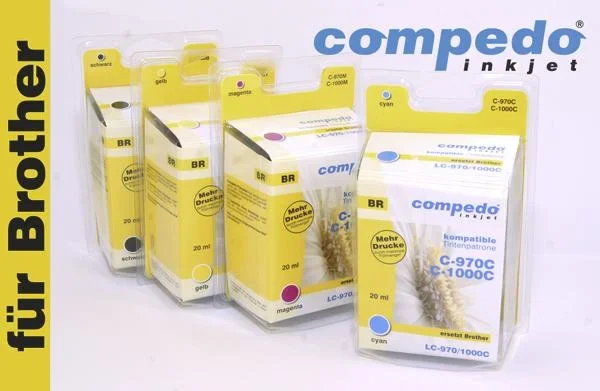 Druckerpatrone für Brother LC970/LC1000 Multipack 3er Pack (Cyan, Magenta, Gelb) - 1