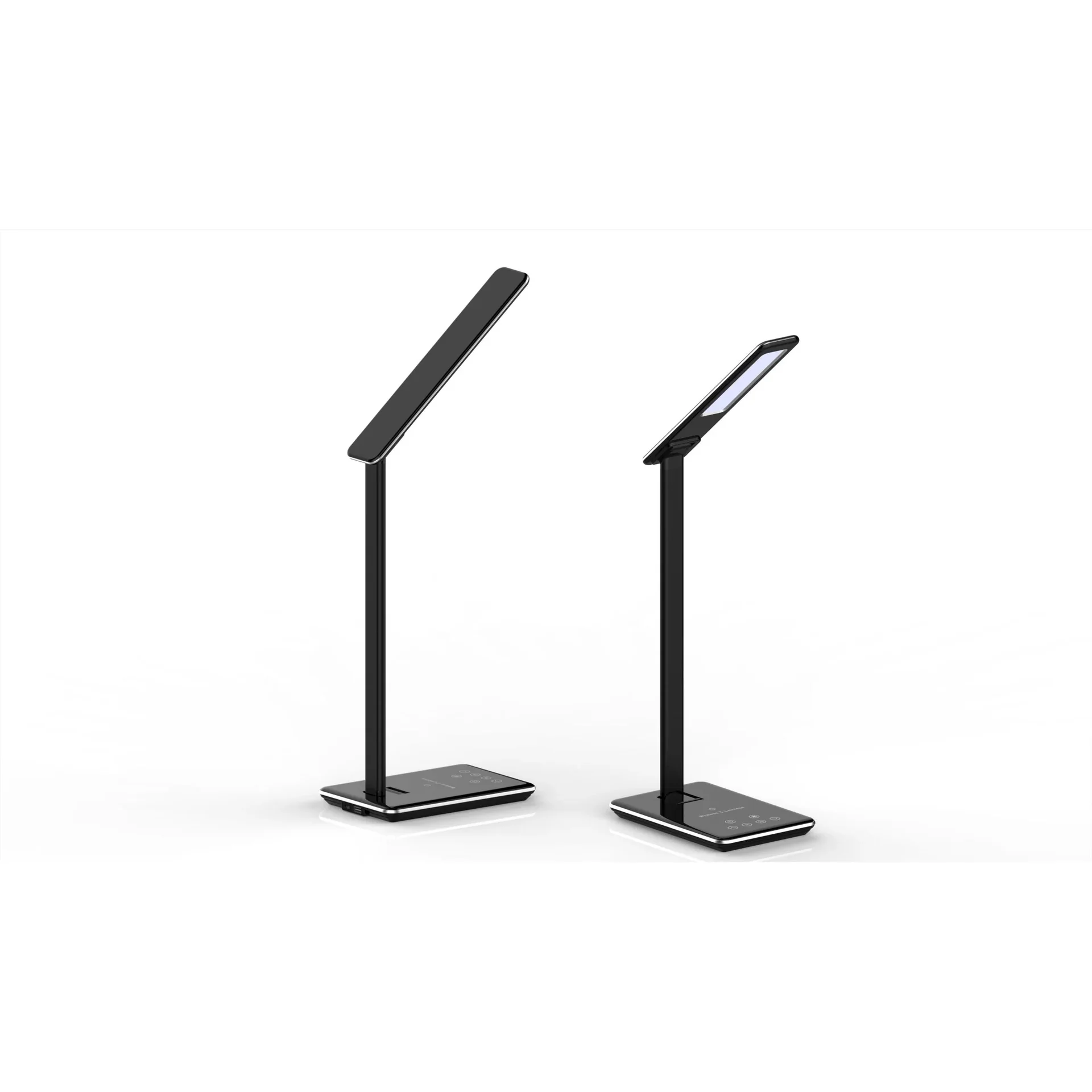 VT-7405 Tischlampe / Schreibtischlampe mit drahtlosem QI-Ladegerät - schwarz - 0