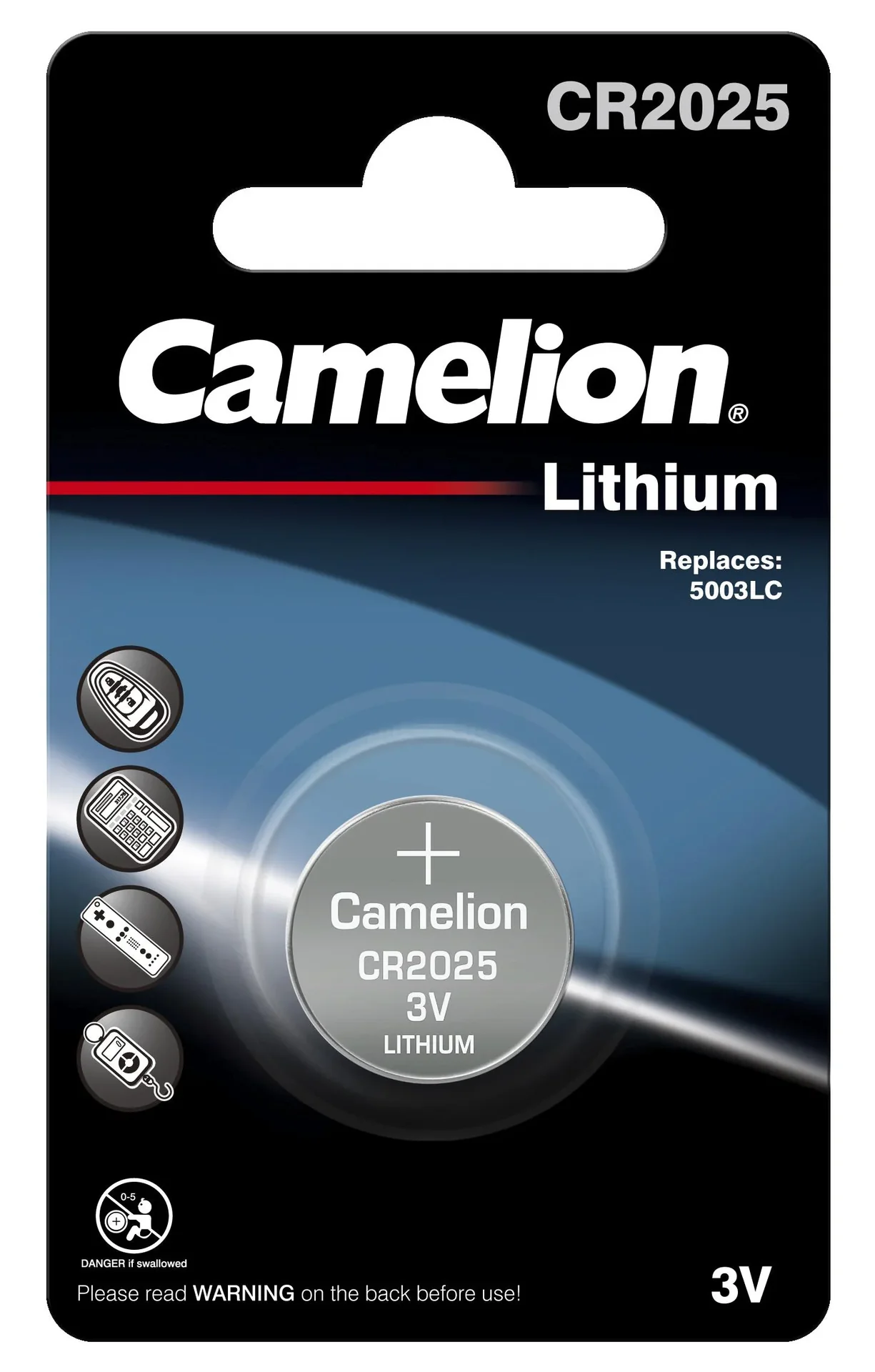 Lithium Knopfzelle CR2025, 3V - 1 Stück - 1