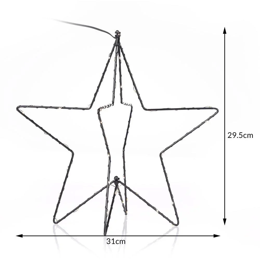 Weihnachtsbeleuchtung Falling Star - Warm White - 3D-Effekt- LED und Perel Smart home Wifi plug- Android & IOS - 1