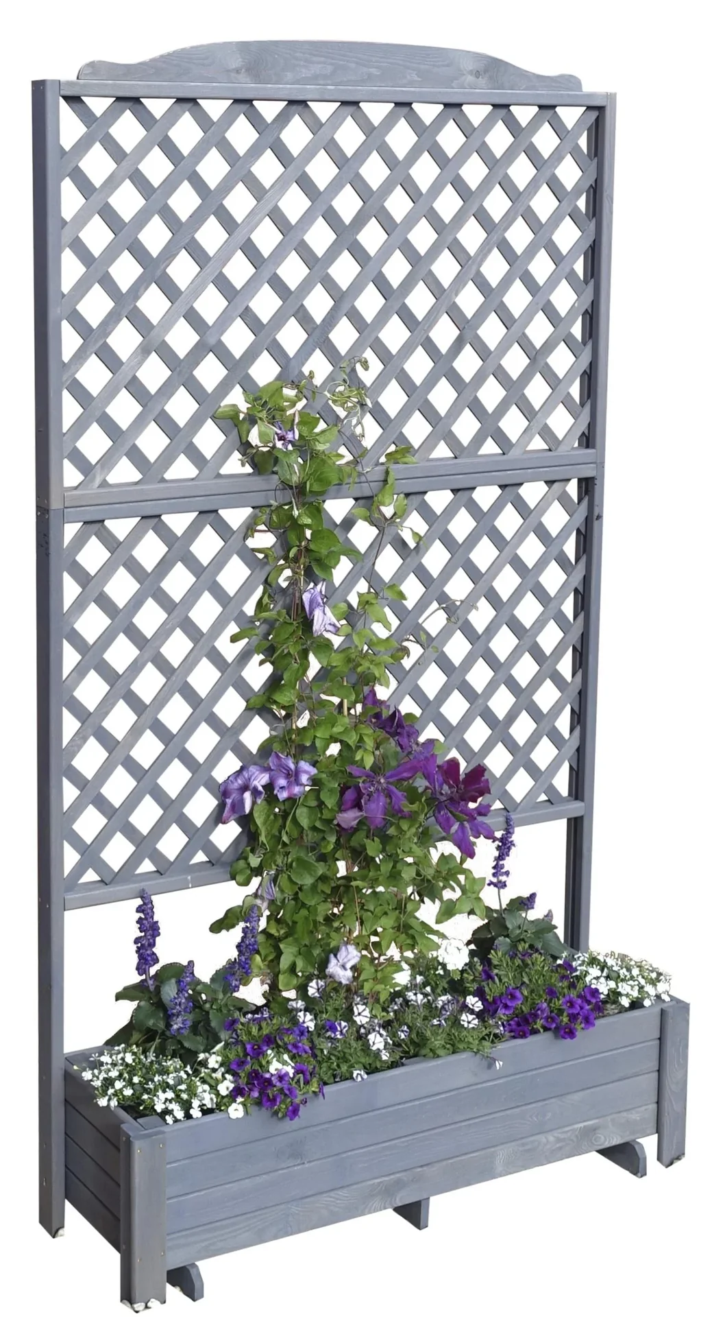 Rankkasten Romantica 120 x 210 cm, grau - 2