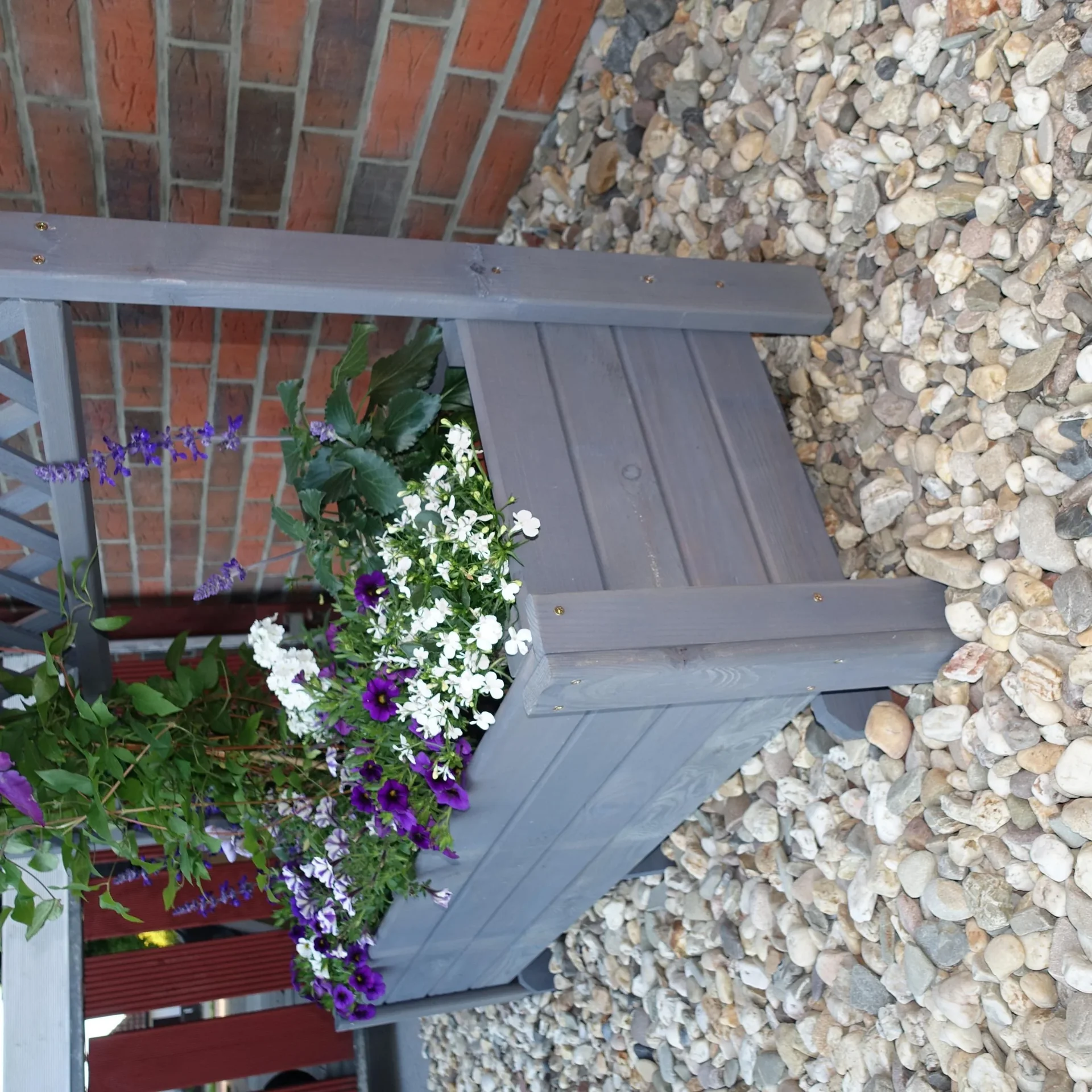 Rankkasten Romantica 120 x 210 cm, grau - 3