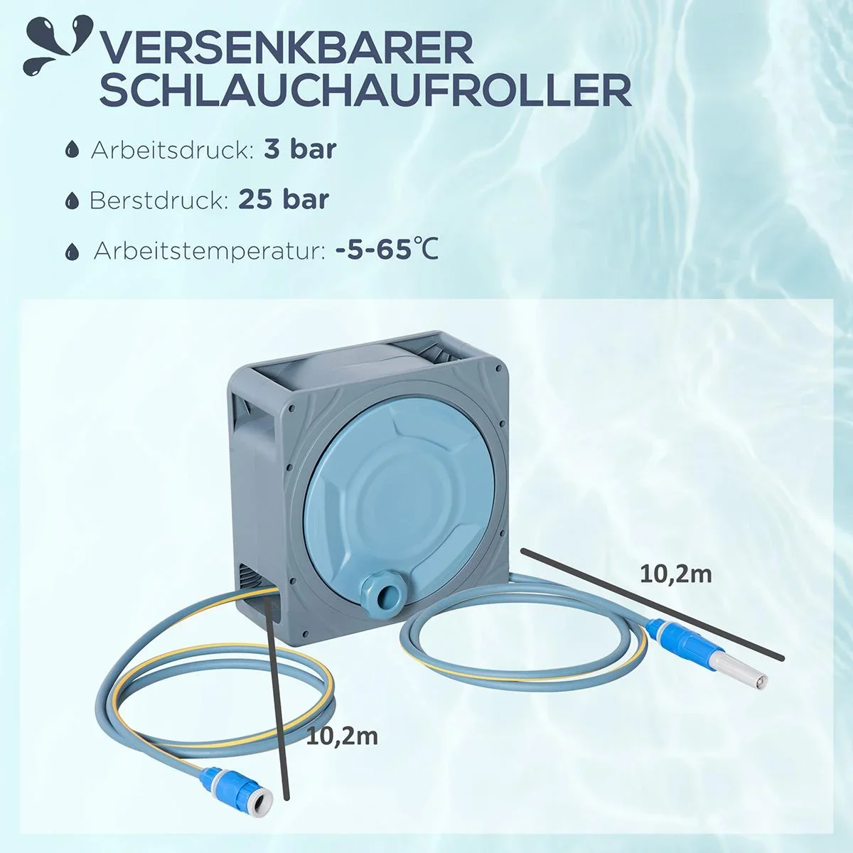Küchenwagen Küchenrollwagen Servierwagen 3-stöckige Küchenregal Industrie-Design mit verstellbaren Füßen Rustikales Brau - 0