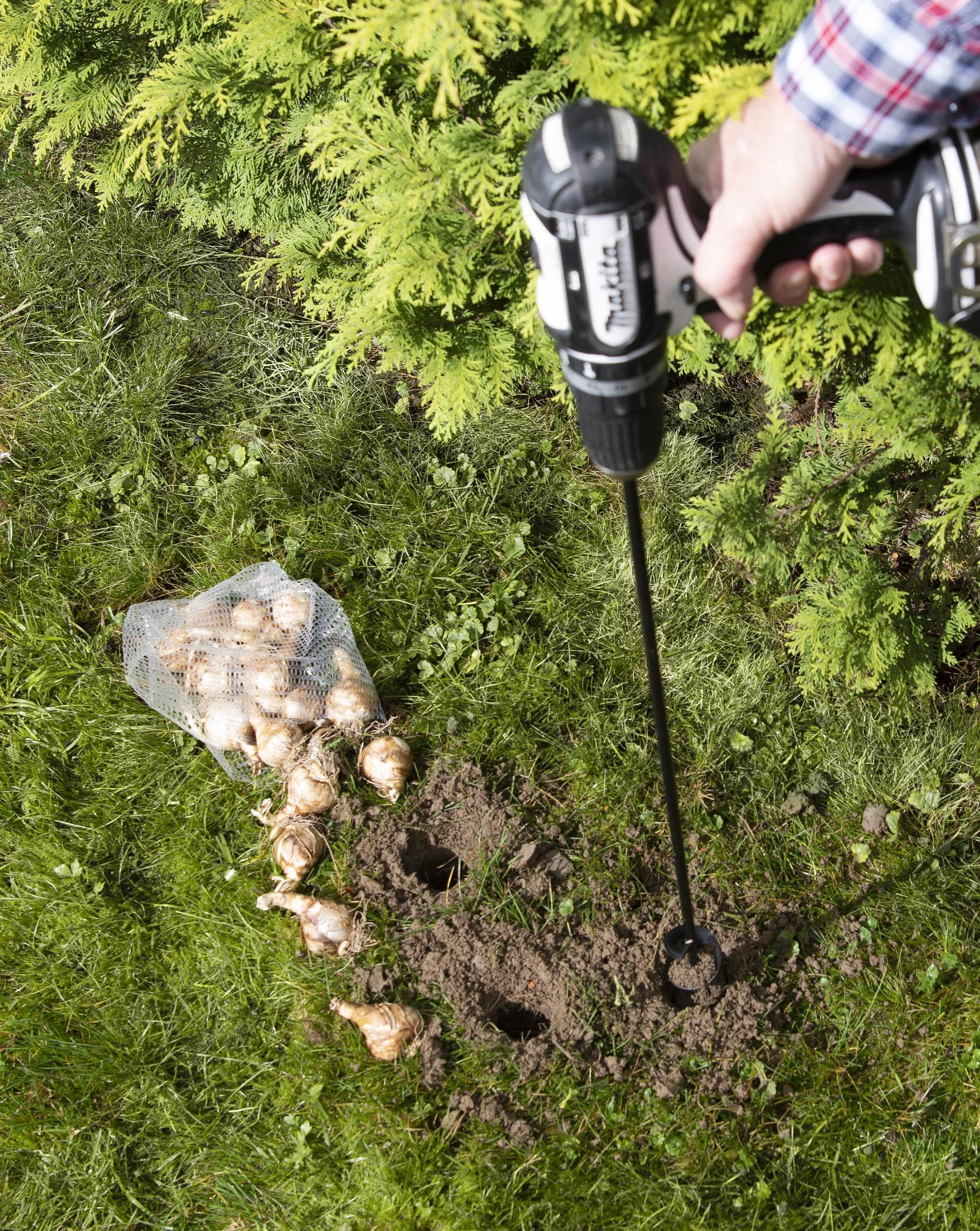 Stahl Pflanzbohrer/ Erdlochbohrer-Set, 2-teilig - 3
