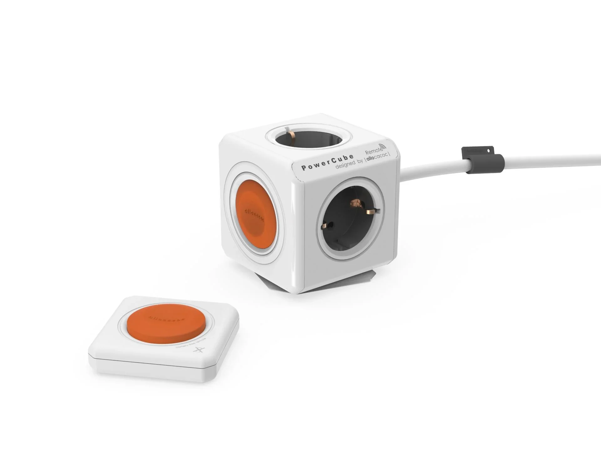 PowerCube Extended Remote mit 4 Steckdosen und Fernbedienung - 1
