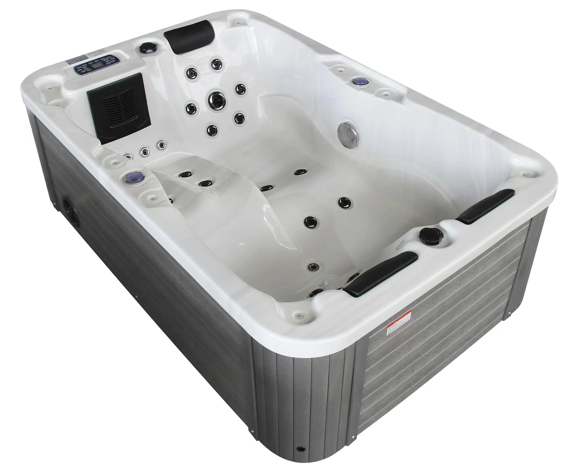 Whirlpool - Kreta weiss mit Unterwasserbeleuchtung - 0