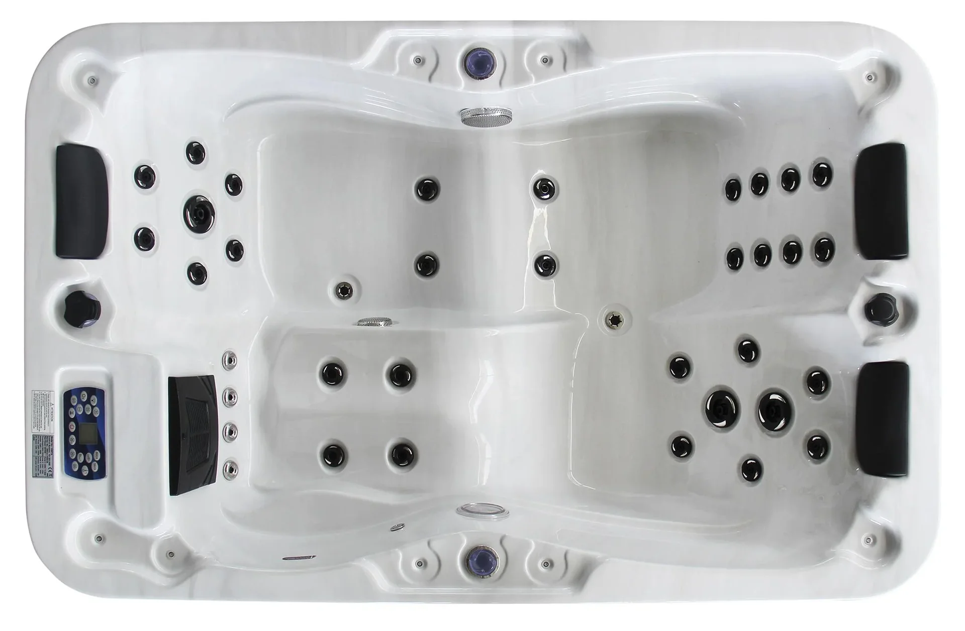 Whirlpool - Kreta weiss mit Unterwasserbeleuchtung - 1